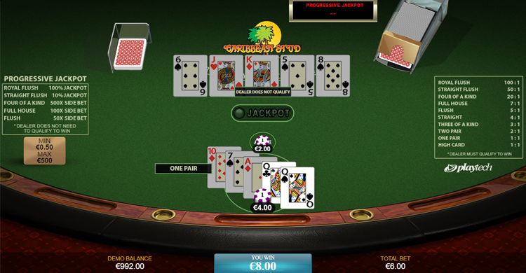 caribbean stud poker online free