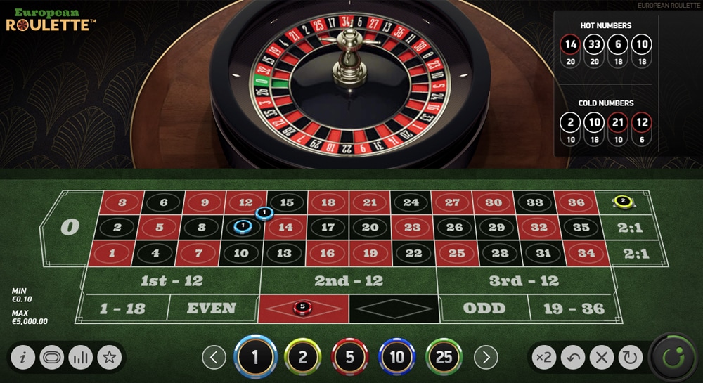 roulette inzetten