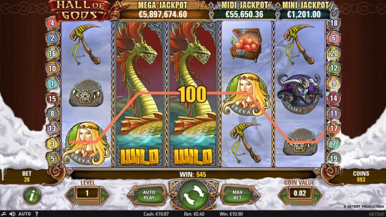 Hall of Gods progressieve jackpot